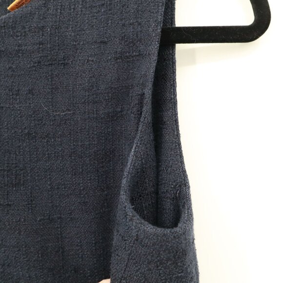 Tory Burch Mod‎ Clea Sheath Dress Womens 6 Navy Quiet Luxury Country Club Career - Picture 8 of 16